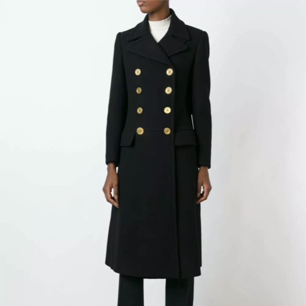 Alexander McQueen Heavy Wool Double Breasted Coat